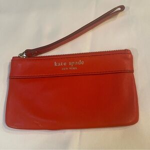 Kate Spade Vibrant Red Clutch Wristlet